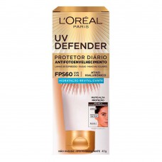 Protetor Solar Anti-idade L'oréal Paris - Uv Defender Hidratação Revitalizante 40g