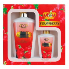 Love Secret Strawberry Kit - 2 Loções Corporais Kit