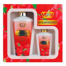 Love Secret Strawberry Kit - 2 Loções Corporais Kit