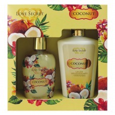 Love Secret Coconut Kit – Loção Corporal + Sabonete Líquido Kit