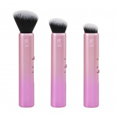 Pincel Retrátil 3em1 Real Techniques Para Pó, Bronzer E Contorno 1un