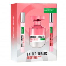 Benetton United Dreams Together Kit - Edt + 2 Boosters Kit Benetton United Dreams Together Kit - Edt + 2 Boosters Kit