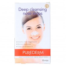 Adesivos Para A Limpeza Profunda Do Nariz Purederm Deep Pore Cleansing Nose Strips 6 Un