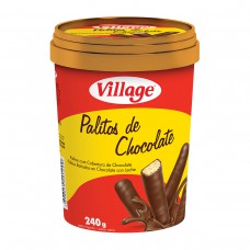 Biscoito Village Palitos De Chocolate pote De 240g