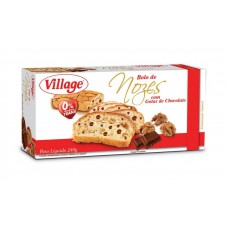 Bolo De Nozes Village Com Gotas De Chocolate 240g