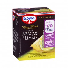 Chá F&f Abacaxi E Limão - 15 Saches  Dr. Oetker 30g