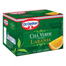 Cha Verde Laranja - 15 Saches Dr. Oetker 25,5g