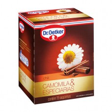 Chá De Camomila Com Especiarias - 15 Saches Dr. Oetker 15g Chá De Camomila Com Especiarias - 15 Saches Dr. Oetker 15g