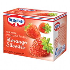 Chá Morango Silvestre - 10 Saches Dr. Oetker 10g Chá Morango Silvestre - 10 Saches Dr. Oetker 10g