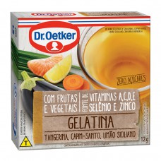 Gelatina Tangerina, Capim Santo, Limão Siciliano, Berinjela Dr. Oetker 12g