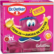 Gelatina Cereja Com Amora Silvestre Dr. Oetker 20g