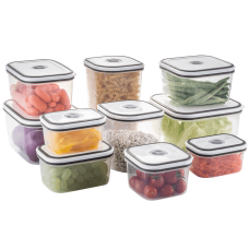 Conjunto De Potes Herméticos De Plástico Electrolux - 10 Unidades