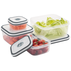 Conjunto De Potes Herméticos De Plástico Electrolux - 04 Unidades Conjunto De Potes Herméticos De Plástico Electrolux - 04 Unidades