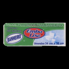 Saco Para Lixo Embalixo Banheiro - C/ 50 Sacos