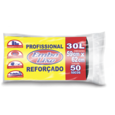Saco Para Lixo Embalixo ReforÇado - 30 Litros - C/ 50 Sacos