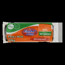 Saco Para Lixo Embalixo Wecycle ReforÇado Preto - 50 Litros - C/ 30 Sacos