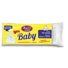 Saco Para Lixo Embalixo Descarte Fraldas Baby - C/ 10 Sacos