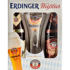 Kit Com 2 Cervejas Alemã Erdinger Weissbrau 500ml Com 1 Copo De Vidro Kit Com 2 Cervejas Alemã Erdinger Weissbrau 500ml Com 1 Copo De Vidro