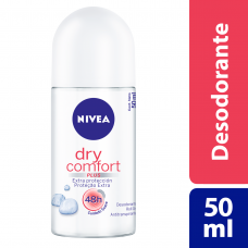 Desodorante Antitranspirante Roll On Nívea Dry Comfort 50ml