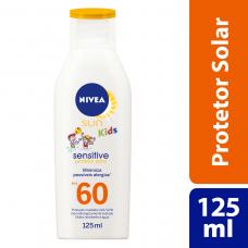 Protetor Solar Sensitive Fps 60 Nivea Sun Kids Frasco 125ml