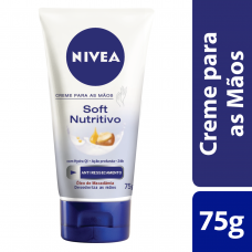 Creme Nivea Hand Para Mãos Soft Nutritivo 75g
