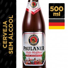 Cerveja Alemã Paulaner Hefe Weissbier Sem Álcool Garrafa 500ml