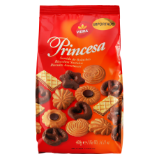 Biscoito Princesa Amanteigado Sortido Pacote 400g Biscoito Princesa Amanteigado Sortido Pacote 400g