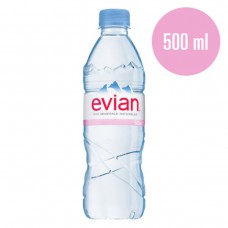 Água Mineral Sem Gás Evian Garrafa 500ml