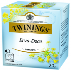 Chá Inglês De Erva Doce Twinings Infusions Caixa 20g Com 10 Saquinhos Chá Inglês De Erva Doce Twinings Infusions Caixa 20g Com 10 Saquinhos