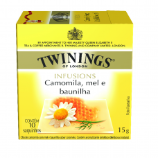 Chá Inglês Misto Sabor Camomila, Mel E Baunilha Twinings Infusions 15g Com 10 Saquinhos Chá Inglês Misto Sabor Camomila, Mel E Baunilha Twinings Infusions 15g Com 10 Saquinhos