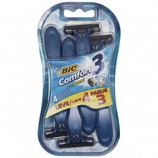 Aparelho De Barbear Bic Comfort 3 Para Pele Normal Leve 4 Pague 3