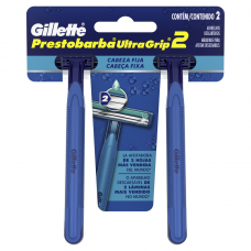 Aparelho De Barbear Gillette Prestobarba Ultra Grip Com 2 Unidades