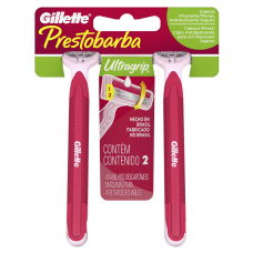 Aparelho Descartável Gillette Prestobarba Ultra Grip For Women Com 2 Unidades