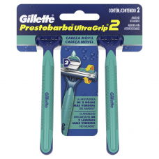 Aparelho De Barbear Gillette Prestobarba Ultra Grip Com 2 Unidades