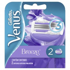 Carga Para Aparelho De Depilar Gillette Venus Breeze - 2 Unidades