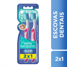 Escova Dental Oral-b 3d White Advantage 3 Em 1 Leve 2 Pague 1