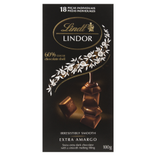 Chocolate Suíço Amargo Com Recheio Cremoso Lindt Lindor Barra 100g Chocolate Suíço Amargo Com Recheio Cremoso Lindt Lindor Barra 100g