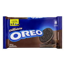 Biscoito Oreo Recheado Com Chocolate Pacote 144g Biscoito Oreo Recheado Com Chocolate Pacote 144g