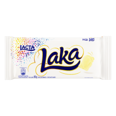 Chocolate Branco Laka Lacta Tablete 90g Chocolate Branco Laka Lacta Tablete 90g