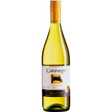 Vinho Chileno Branco Seco Gato Negro Chardonnay Valle Central Garrafa 750ml