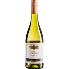 Vinho Chileno Branco Chardonnay Santa Rita 3 Medallas Garrafa 750ml