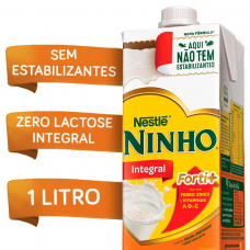 Leite Longa Vida Zero Lactose Integral Ninho NestlÉ 1 Litro