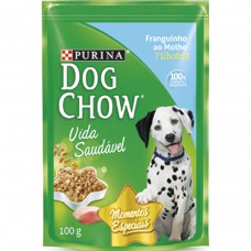 Alimento Para Cães Dog Chow Filhotes Franguinho Ao Molho Sachê 100g Alimento Para Cães Dog Chow Filhotes Franguinho Ao Molho Sachê 100g