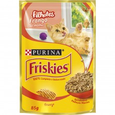 Petiscos Friskies Filhotes Frango Ao Molho Sachê 85g Petiscos Friskies Filhotes Frango Ao Molho Sachê 85g