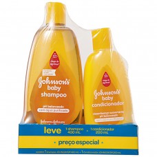 Pack Com 1 Shampoo Infantil Johnson´s Baby Regular 400ml + 1 Condicionador 200ml