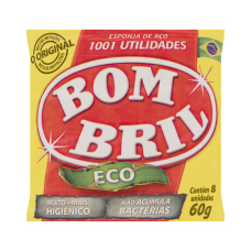 Lã De Aço Bombril Pacote 60g Com 8 Unidades