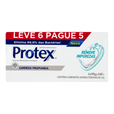 Sabonete Barra Antibacteriano Protex Limpeza Profunda 85g Promo Leve 6 Pague 5 Sabonete Barra Antibacteriano Protex Limpeza Profunda 85g Promo Leve 6 Pague 5