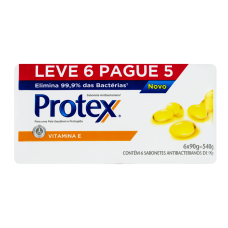 Sabonete Barra Antibacteriano Protex Vitamina E 85g Promo Leve 6 Pague 5 Sabonete Barra Antibacteriano Protex Vitamina E 85g Promo Leve 6 Pague 5