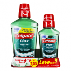 Enxaguante Bucal Colgate Plax Fresh Mint 500ml Promo + R$1,99 Leve 1 Enxaguante 250ml Enxaguante Bucal Colgate Plax Fresh Mint 500ml Promo + R$1,99 Leve 1 Enxaguante 250ml