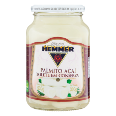 Palmito Açaí Inteiro Hemmer Vidro 300g